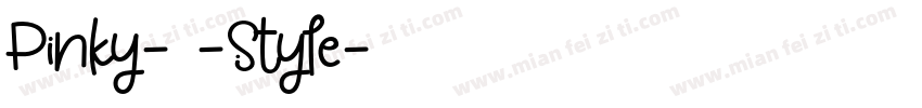 Pinky- -Style字体转换